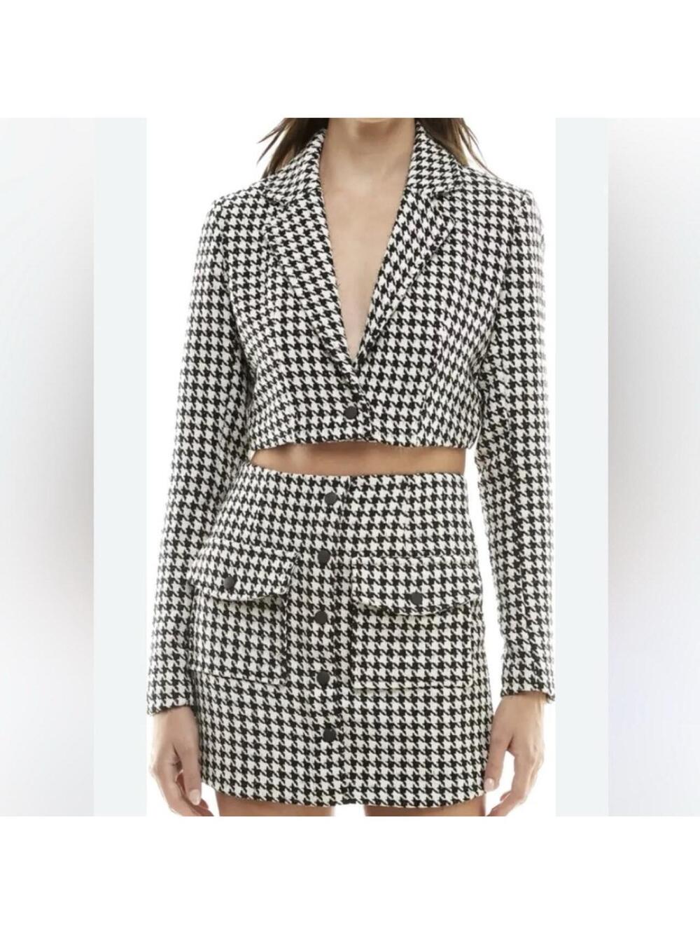 WAYF Womens XL Houndstooth Skirt